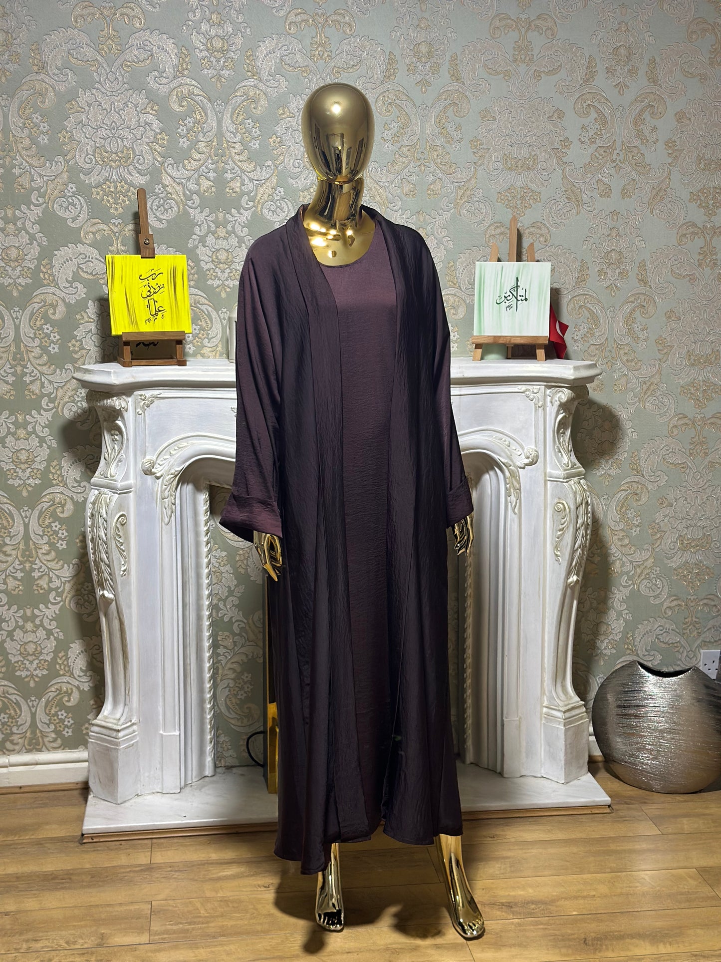 Deep Brown 2 piece abaya