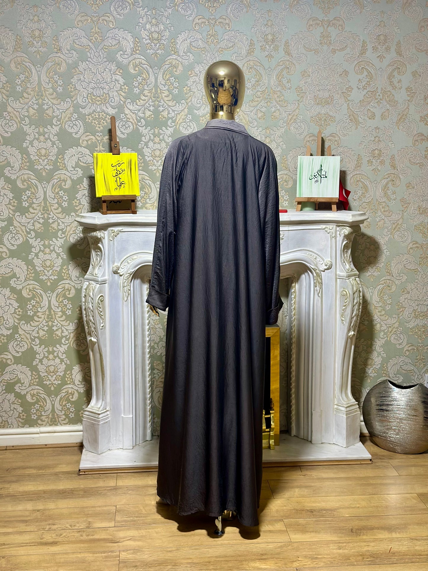 Smoke Grey 2 piece Abaya