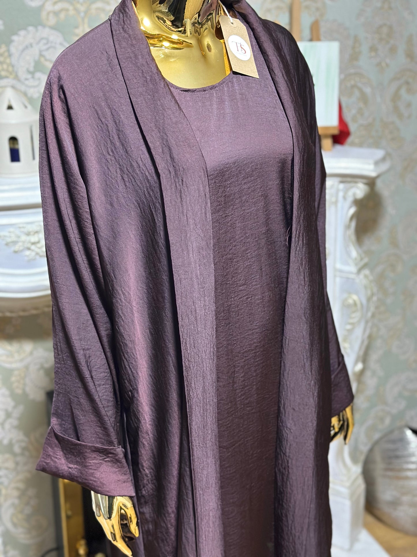 Deep Brown 2 piece abaya