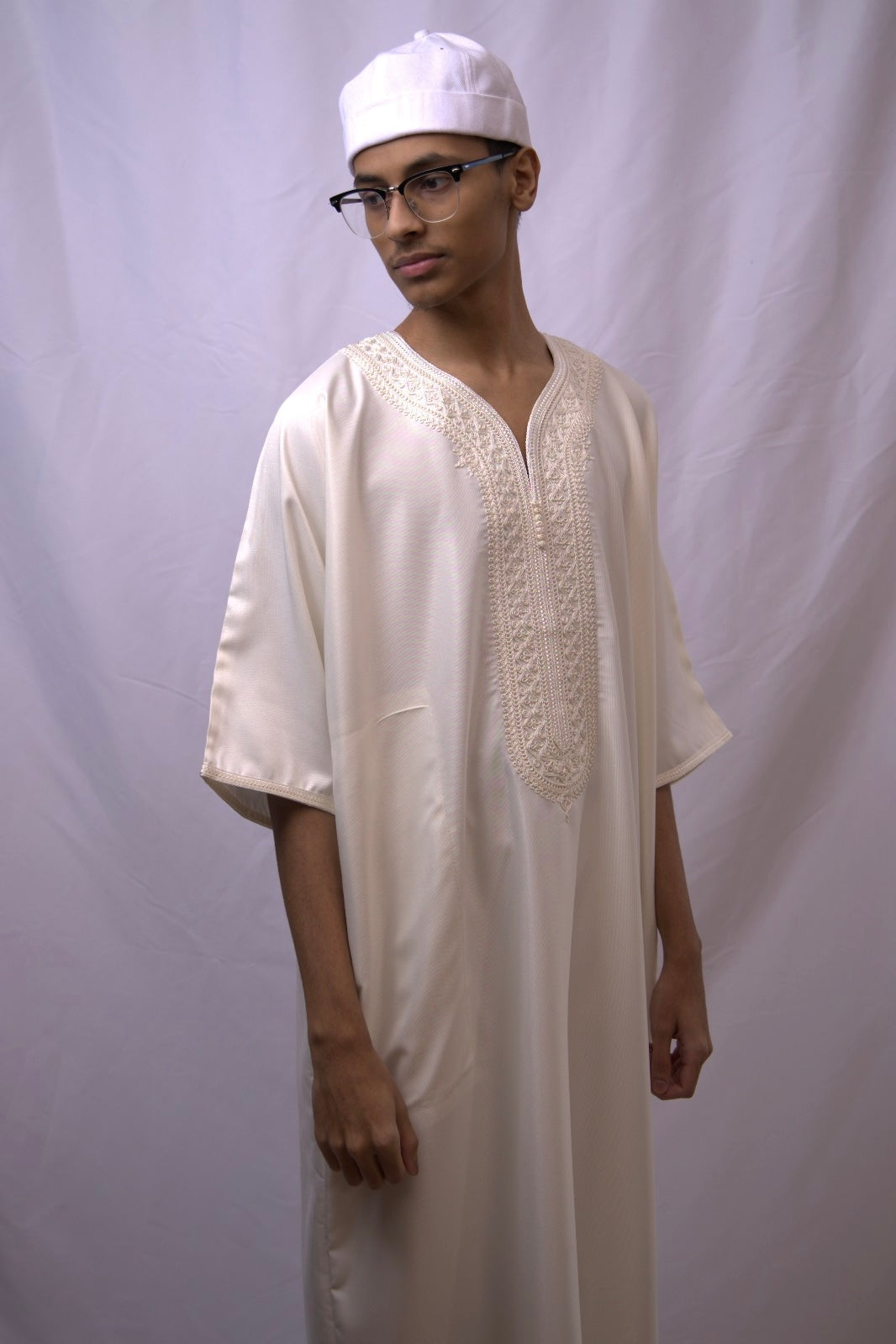 Off White Moroccan Thobe