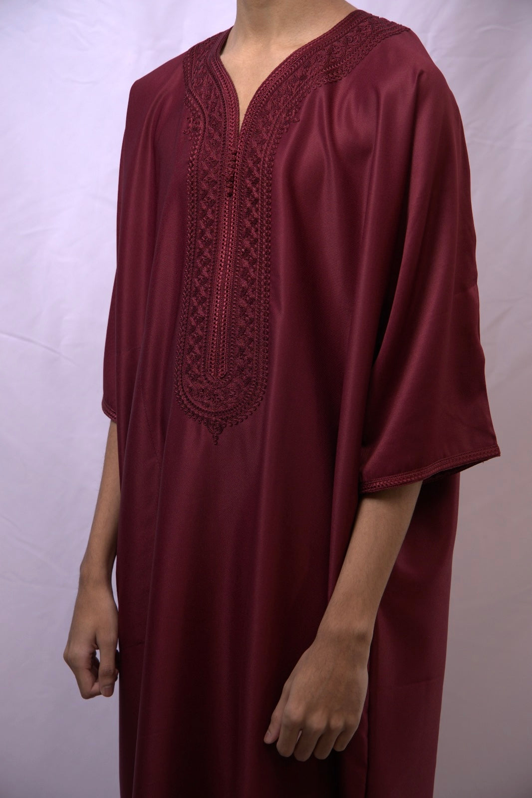 Maroon Moroccan Thobe