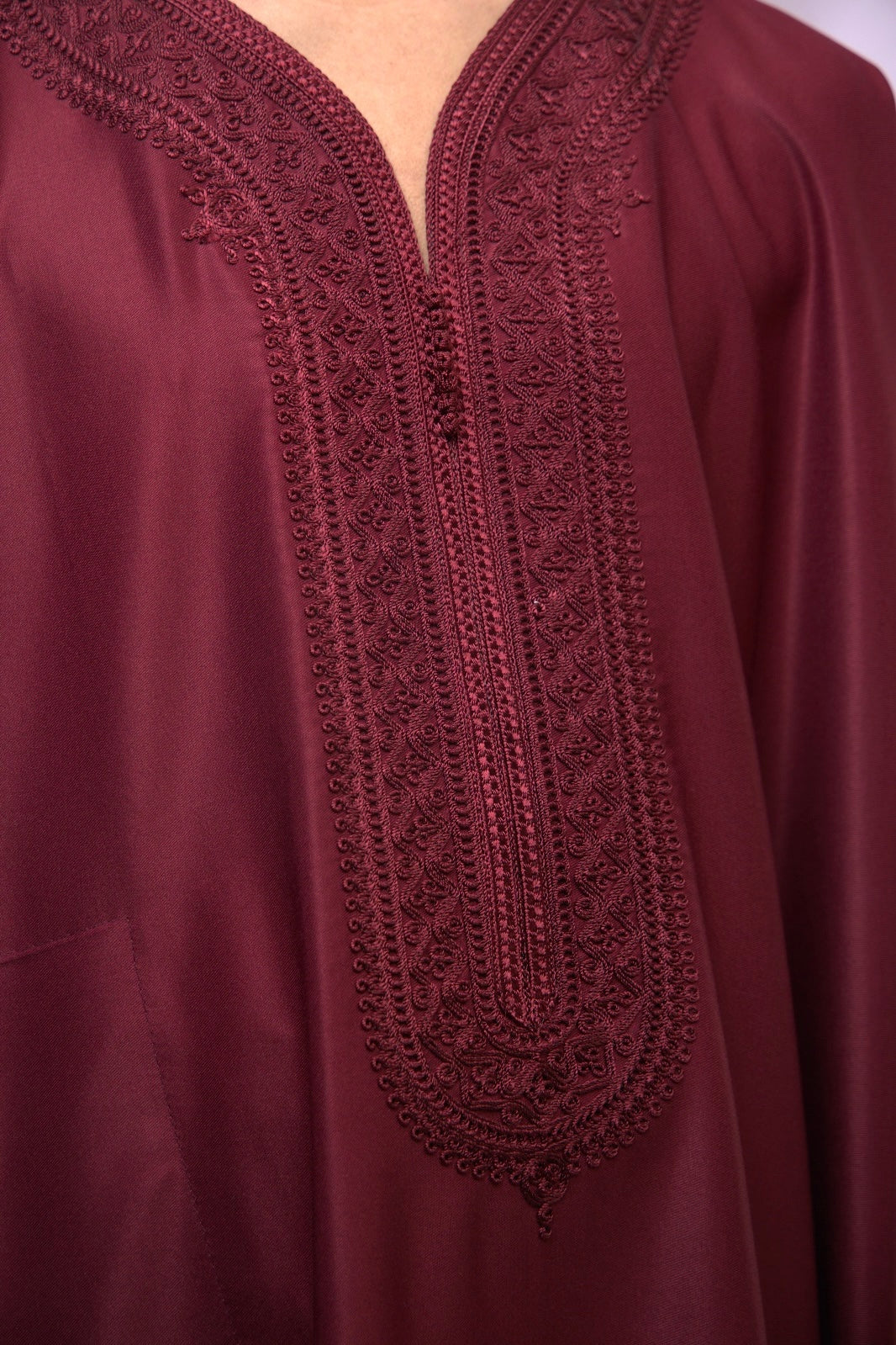 Maroon Moroccan Thobe