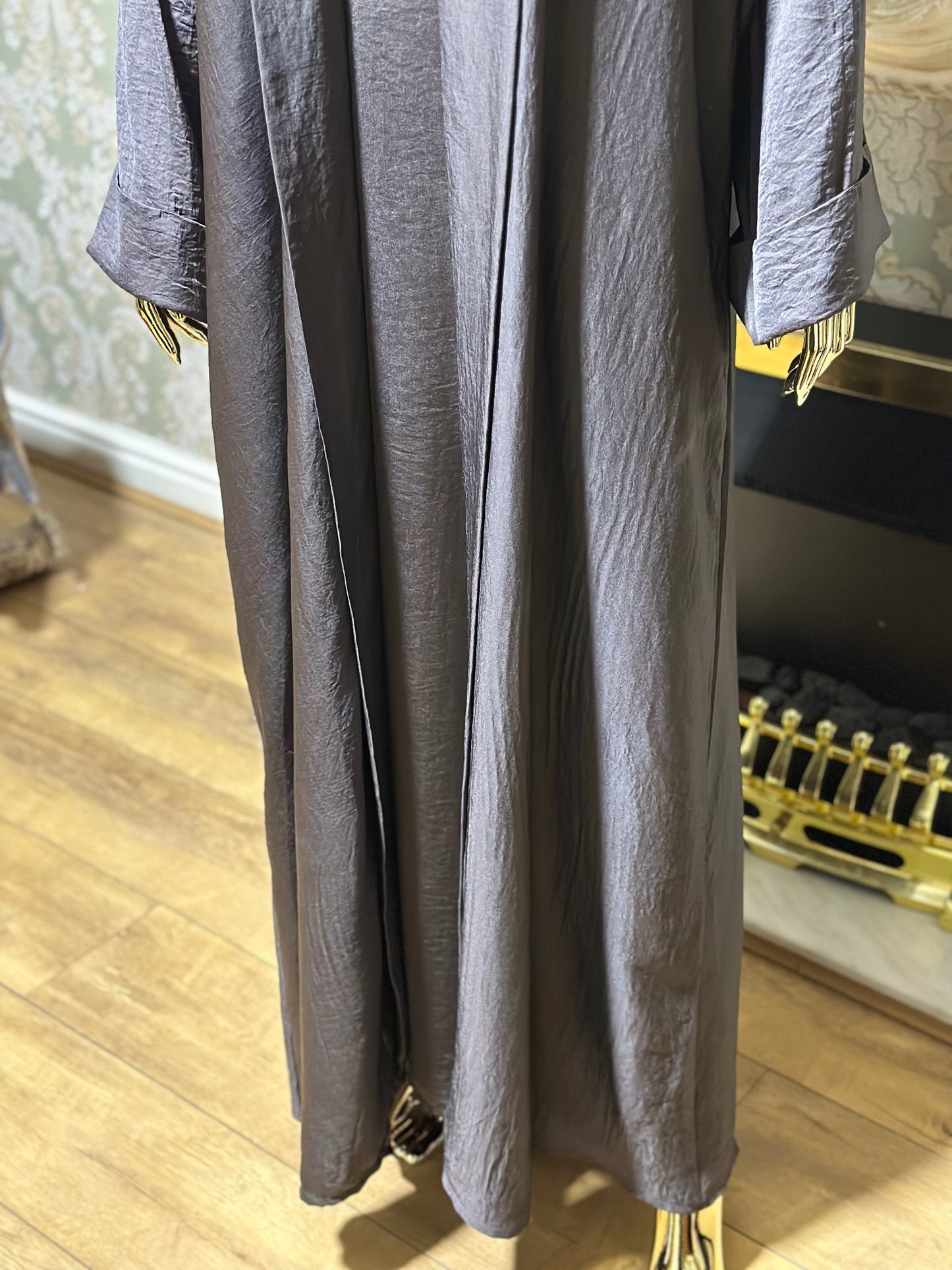 Smoke Grey 2 piece Abaya
