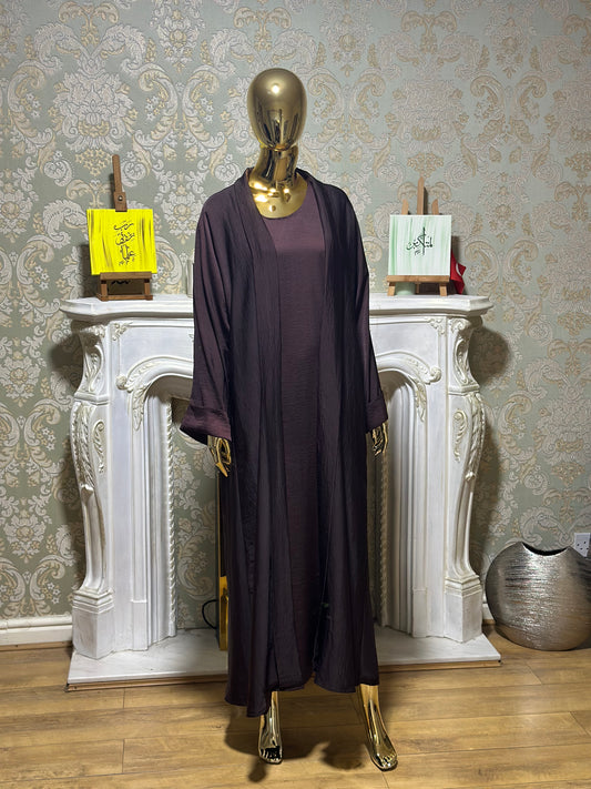 Deep Brown 2 piece abaya