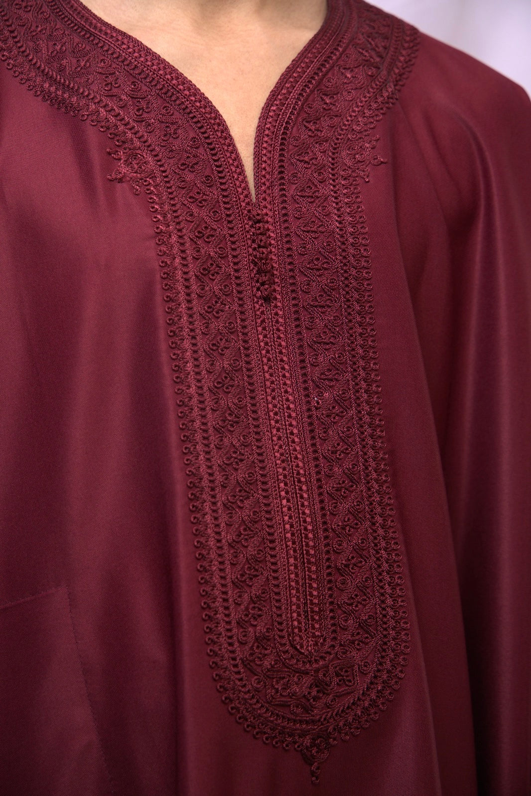 Maroon Moroccan Thobe