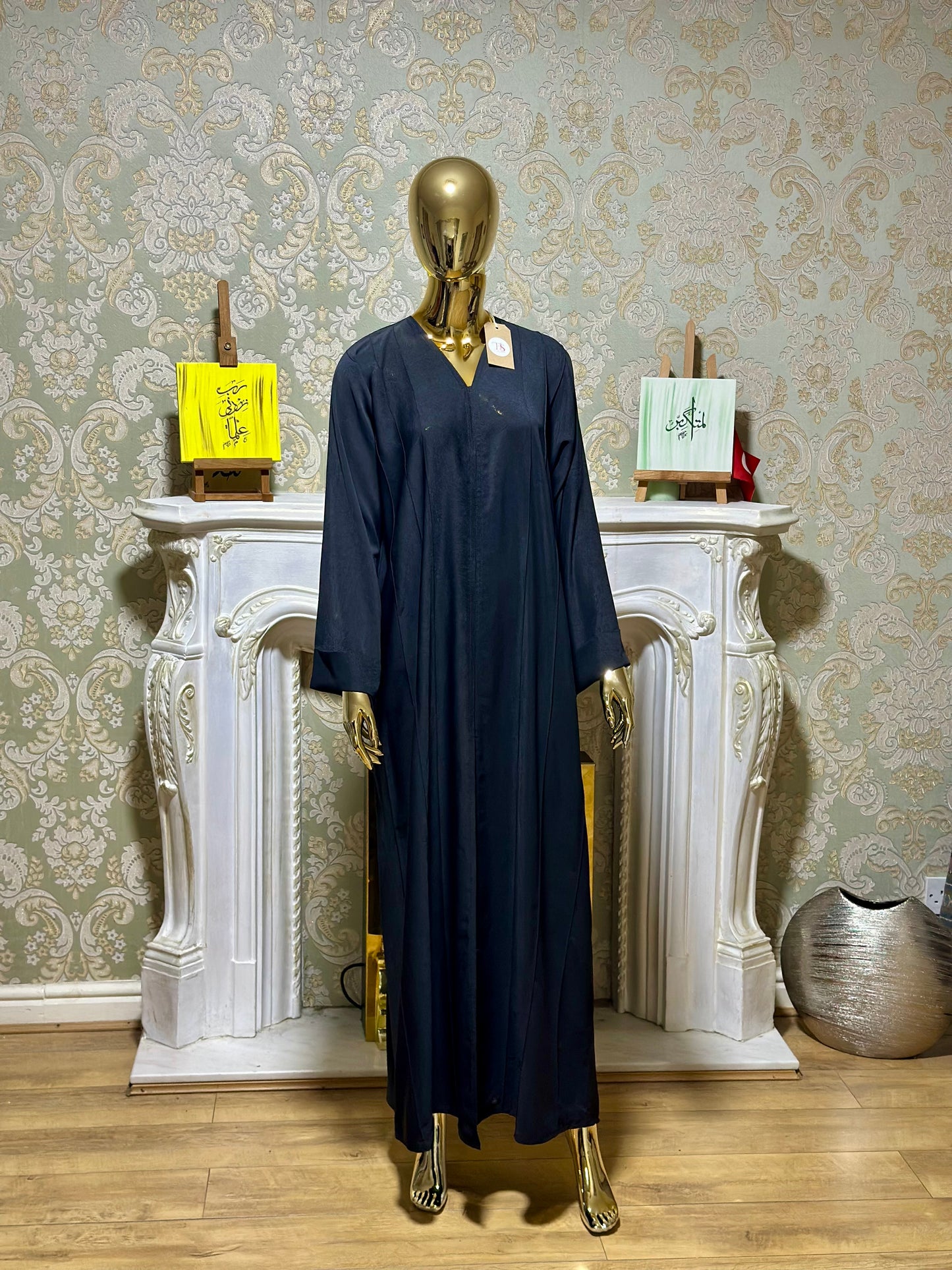 Black fade patterned abaya