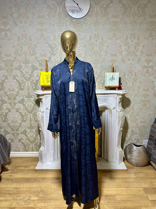 Blue Printed Abaya