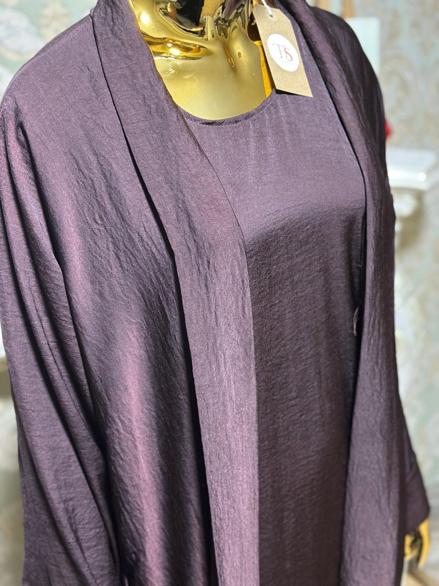 Deep Brown 2 piece abaya