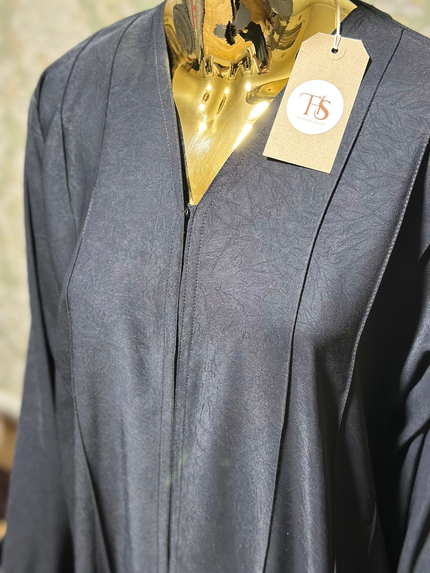 Black fade patterned abaya